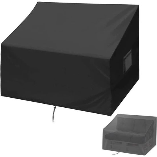 Flymer Housse De Protection Pour Chauffage De Terrasse En Tissu Oxford 420D Pour Chauffage Pyramidal, Imperméable, Très Résistante, Noire, 221 X 61 X 53 Cm