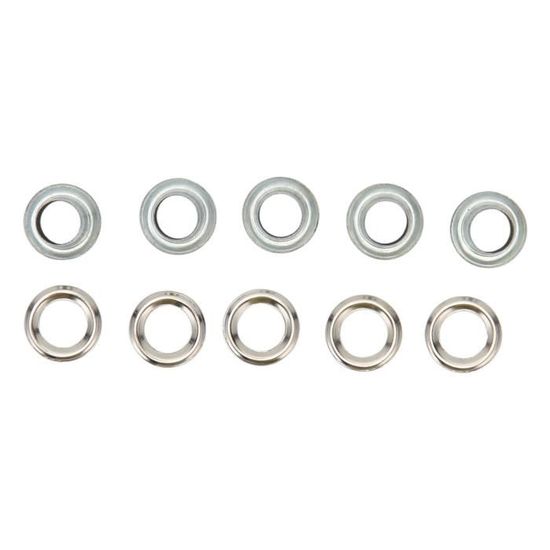 Oeillets En Métal Pour Scrapbooking - Ronds, Couleurs Noir, Blanc, Argent - Neufs - Papercrafts