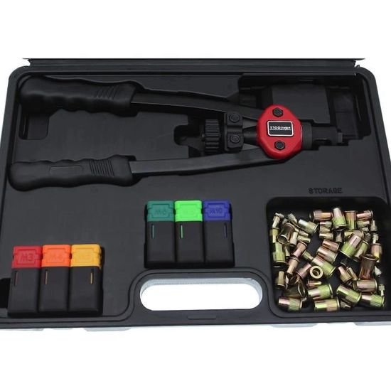 Pince à Riveter Professionnelle TRAHOO - Kit 61 Pièces - Acier Chrome ...