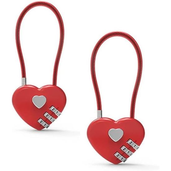 Lot De 2 Cadenas à Combinaison Pratique Pour Bagages TSA002 [S90