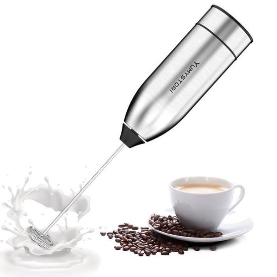 Mousseur à lait électrique, mélangeur à café et cappuccino, machine à mousse  à lait automatique, mousseur à lait et fouet à mil A356 - Cdiscount  Electroménager