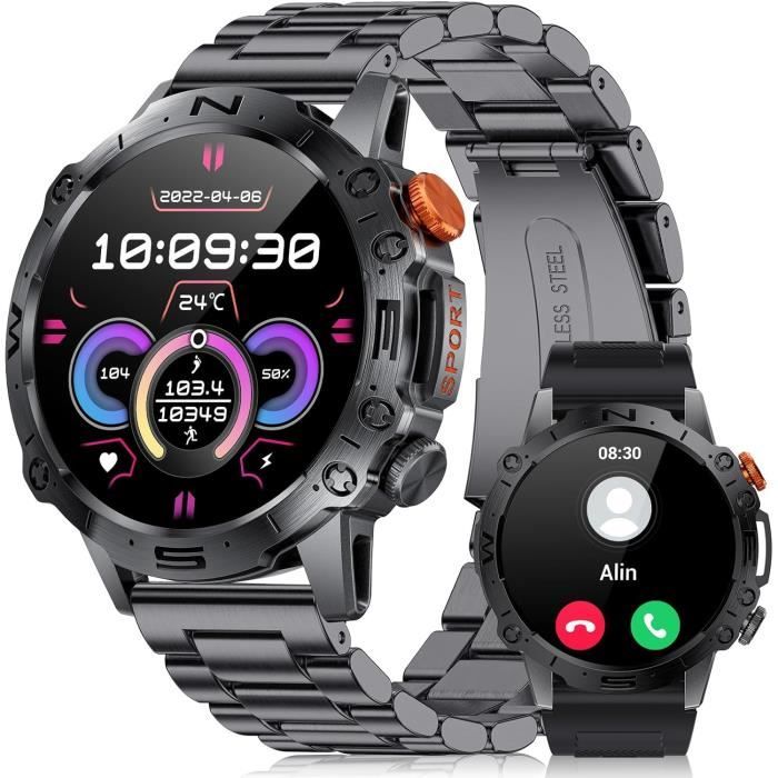 Montre Connectée 2025 - Appels Bluetooth, 1.39" écran, 112 Sports, IP68, Santé SpO2