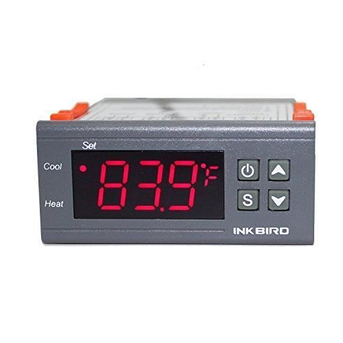 Inkbird ITC-1000 Double Relai 220v Thermostat avec Sonde,Refroidissement et Chauffage Thermostat Terrarium Reptile Incubateur,Couv