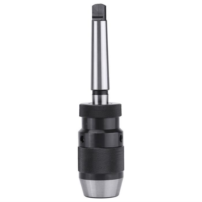 Mandrin de perceuse à serrage automatique sans tour et l'arbre en acier auto-serrant MT2-B16 0-13mm 1/2 --TAM