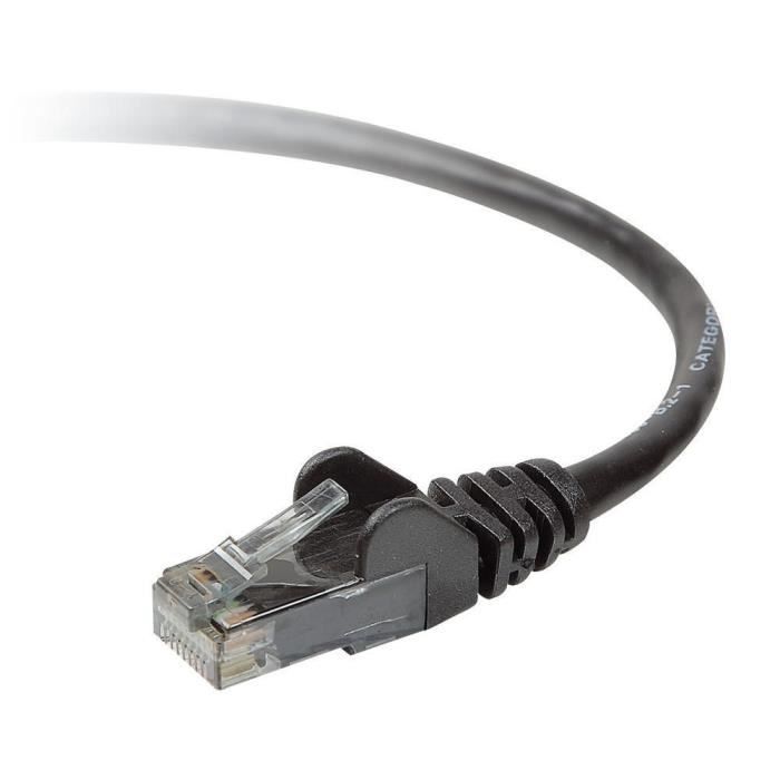 BELKIN Câble Cat6 Stp Rj45M M - Blk Patch Snagless - 5 m