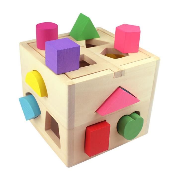 Enfants Bébé Blocs de construction Jouets Éducatifs En Bois