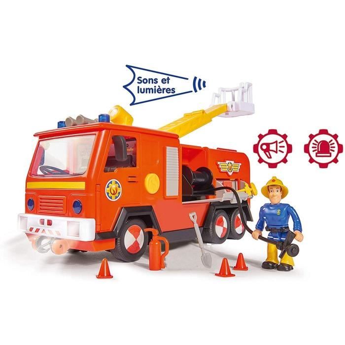 Sam le Pompier - Camion Pompier Jupiter Sons et Lumières + 1 Figurine