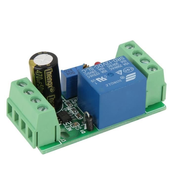 NAK Relais de temporisation réglable de module de connexion de commutateur de retard avec indicateur marche et arrêt 12 V