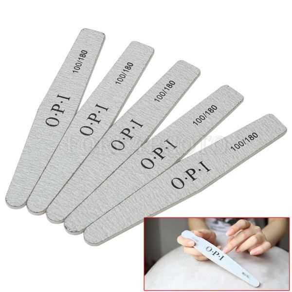 5 Pcs Grey Double Side Pro Nail Art Sanding File Buffer Polish Buffing Tool
