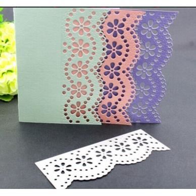 Dentelle Vintage Embrossing Courbe Ondulée Bordure Bordure De Coupe En Métal Matrices Gaufrage Scrapbooking Papier