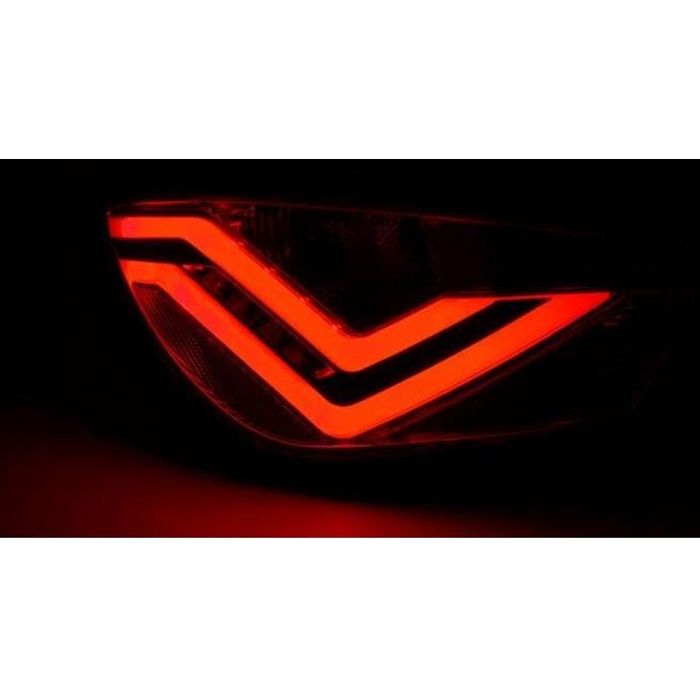 Paire de feux arriere Seat Ibiza 6J 08-12 led Bar rouge blanc