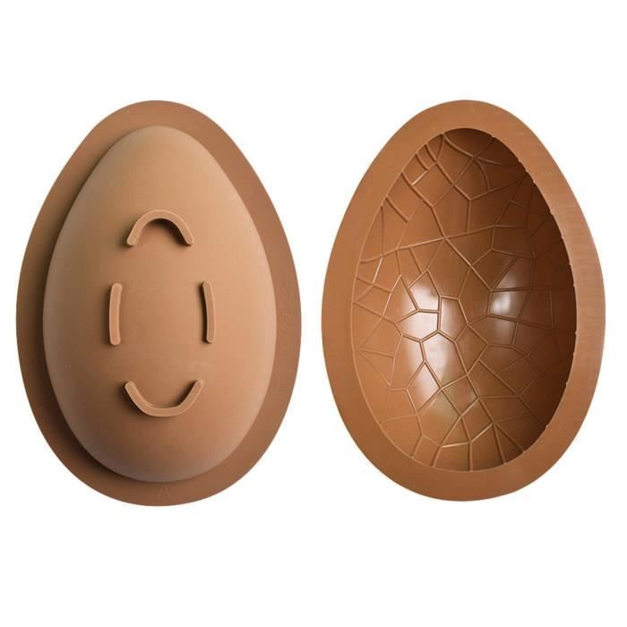 ENSEMBLE PATISSERIE  ADORABLE Forme doeuf de Pâques Moule de chocolat ELASTIQUE Facile à démouler Moule de gâteau style-E 5