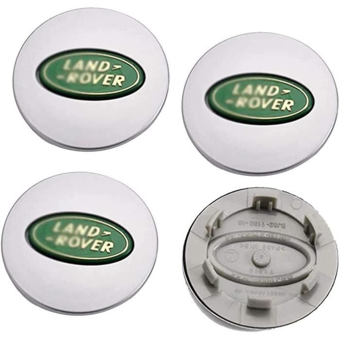 4Pcs Cache Moyeux Enjoliveurs,Capuchons Logo Badge Chromé Alliage Voiture Accessoires, pour Land Rover 63mm