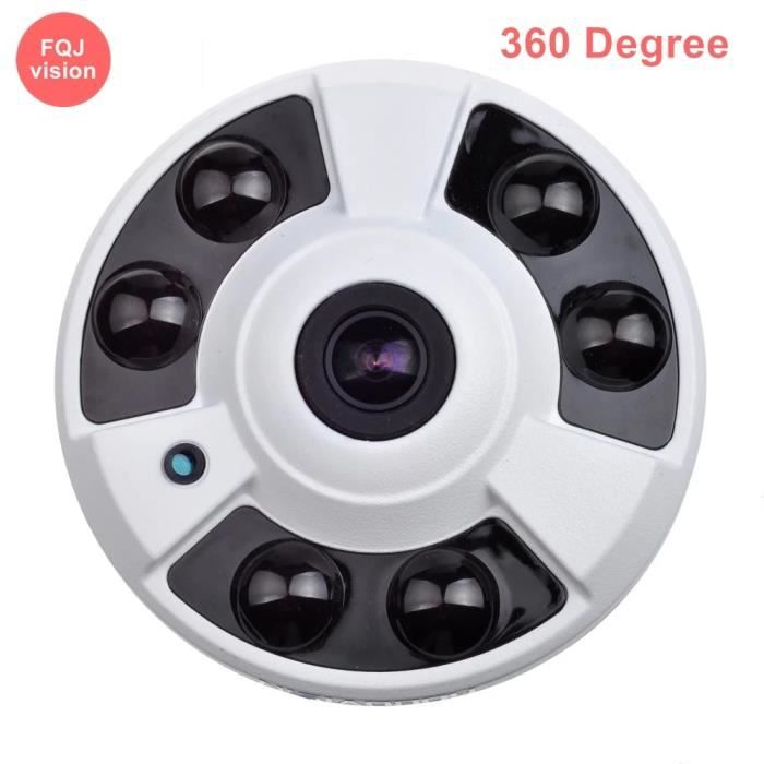 1,56 mm caméra de Surveillance vidéo IP 5MP, dispositif de sécurité domestique, 360 degrés, réseau Fish Eye,