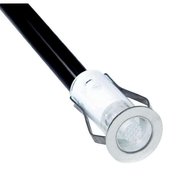 COSA - Kit de 10 Spots ronds LED encastrables d'extérieur Bleu Ø1,5cm