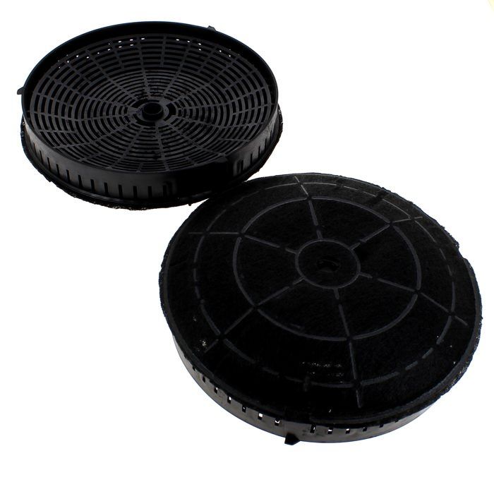 Filtre charbon d=175 (par 2) pour Hotte Electrolux, Hotte Whirlpool, Hotte Ikea, Hotte Elica, Hotte Turboair - 3665392035367