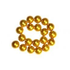 200 x Perle en Verre Nacrée 4mm Or