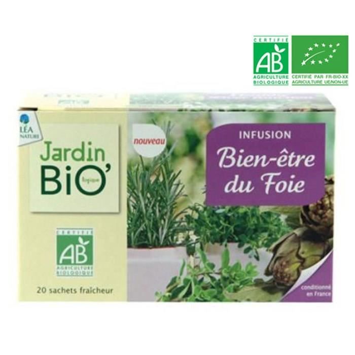 JARDIN BIO Infusion bien être foie bio - 20 x 28g
