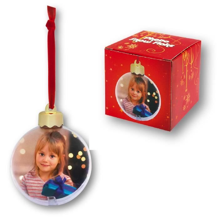 Boule de Noël personnalisable photo