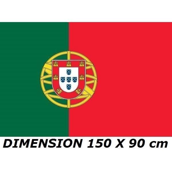 * EURO 2021 * DRAPEAU 150 X 90 cm PORTUGAL PORTUGAIS No Maillot Echarpe Fanion Casquette ...