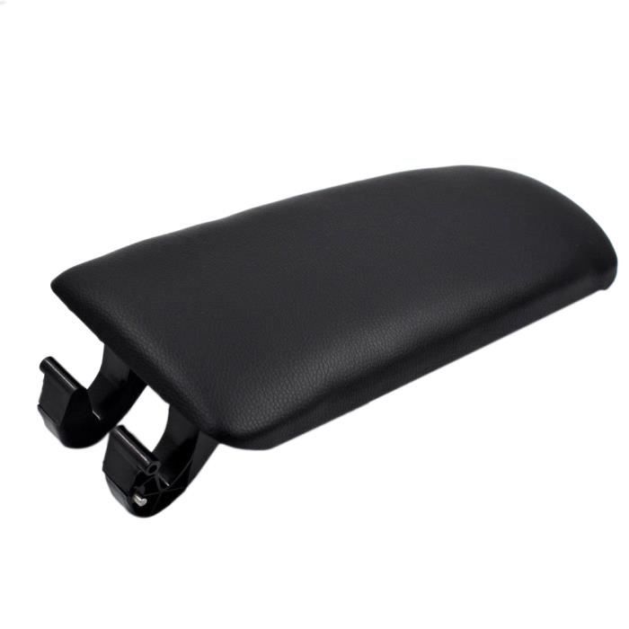 Console en Cuir de Voiture Couvre Centre D'Accoudoir pour Audi A4 B6 B7 2001-2003 (Noir)