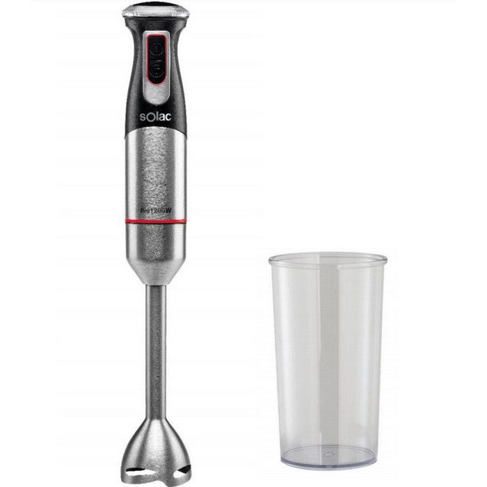 SOLAC Mixeur Plongeant Pro Pied Inox 1200W
