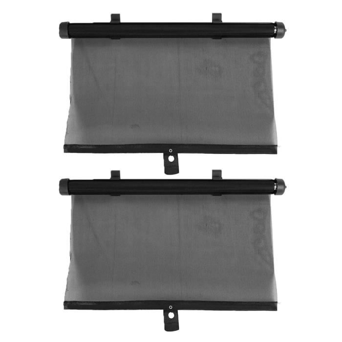 PARE-SOLEIL - BANDE SOLAIRE - FILM SOLAIRE Pliable véhicule Paire de Pare-soleil enrouleur pour fenêtre de voiture Protection 45 cm