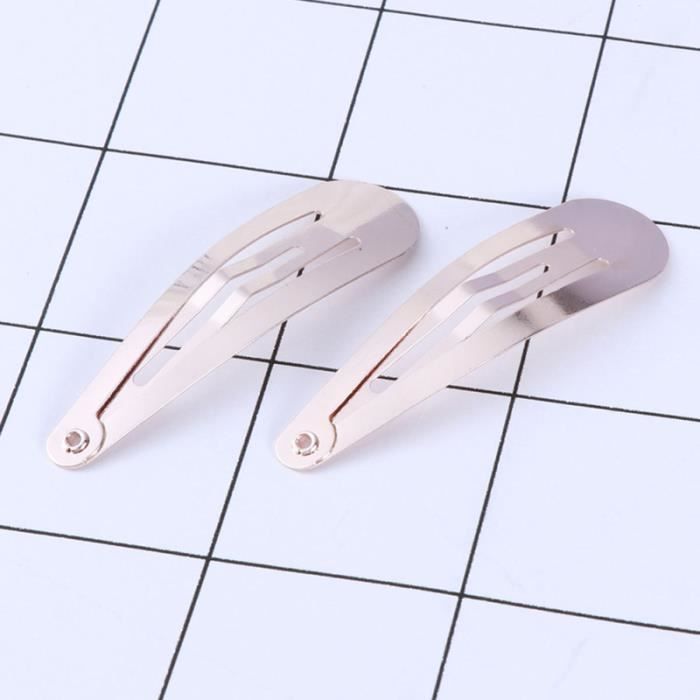 50 pcs 4.8 cm Cheveux Snap Clips Barrette Simple Barrettes pour Filles Tout-Petits PINCE - BARRETTE - CHOUCHOU - ELASTIQUE