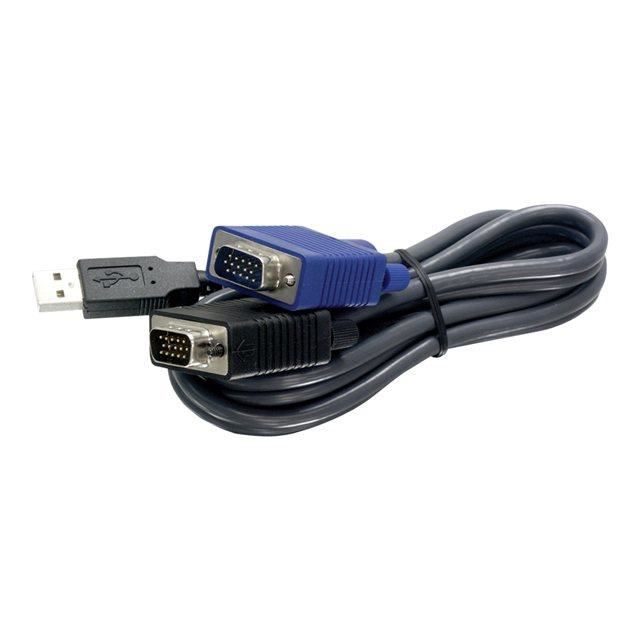 TRENDNET Câble KVM - 4,57 m USB - Noir