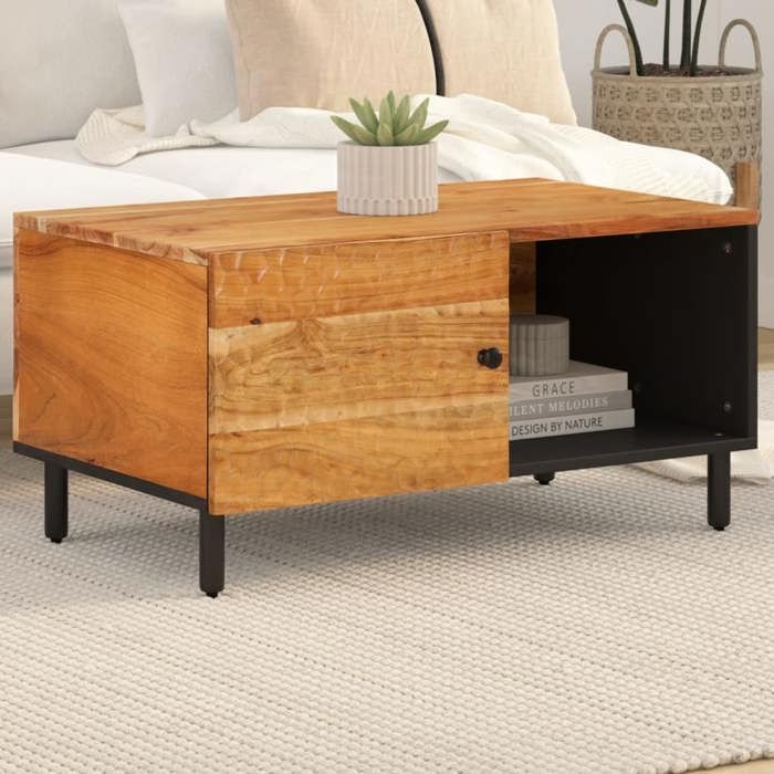 vidaXL Table basse 80x50x40 cm bois massif dacacia 356859