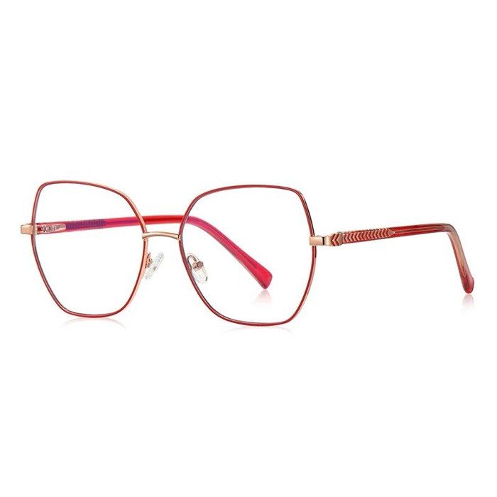 LJCZKA Lunettes Anti Lumiere Bleue Carrée Pour Femme Retro