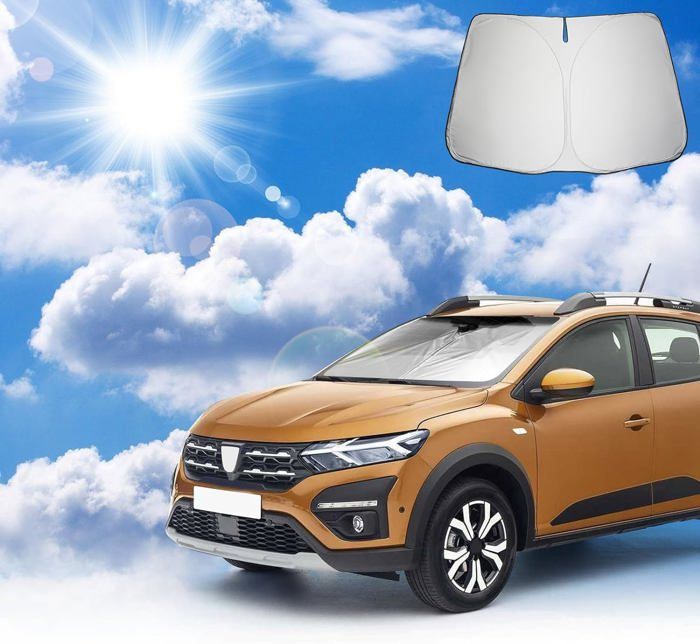 Parasole Auto Per Dacia Sandero 3 / Stepway III 2021-2024 - Copertura Parabrezza Antiraggio UV - Foto 6