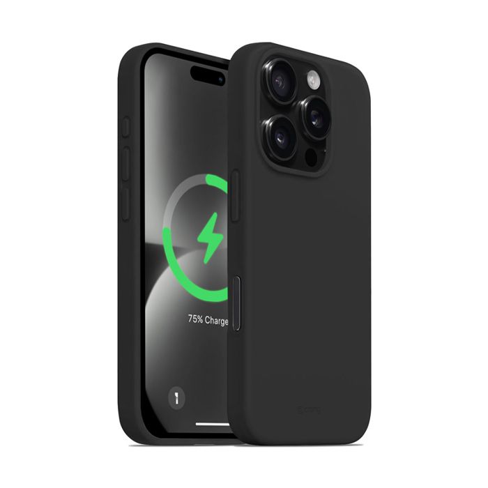 Coque pour iPhone 16 Pro MagSafe - noir - Crong Color Cover Magnétique