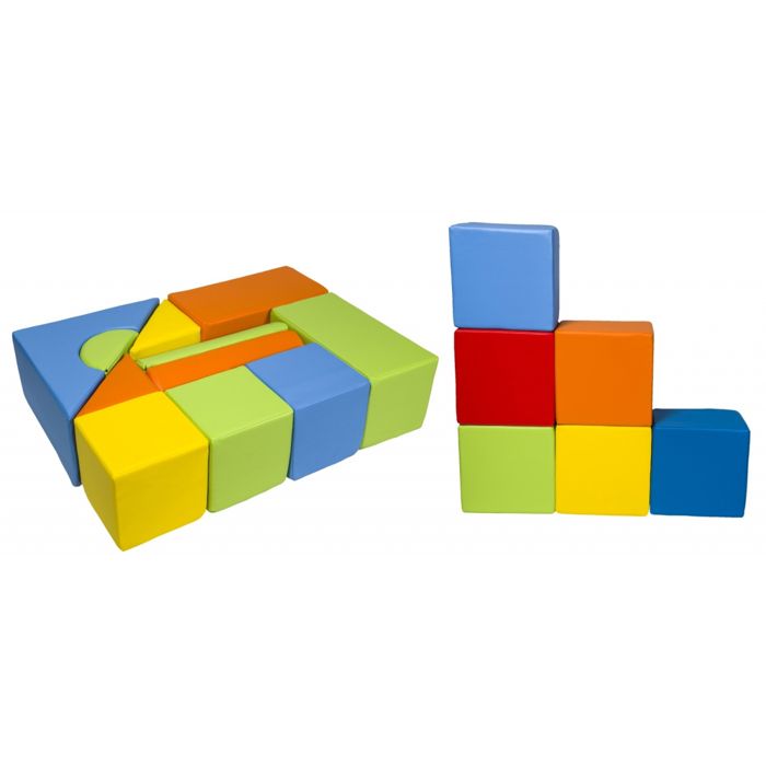 Duo Rocker En Mousse + Bloc Pour Crèche Et Jardin D'Enfants - Blanc/Gris