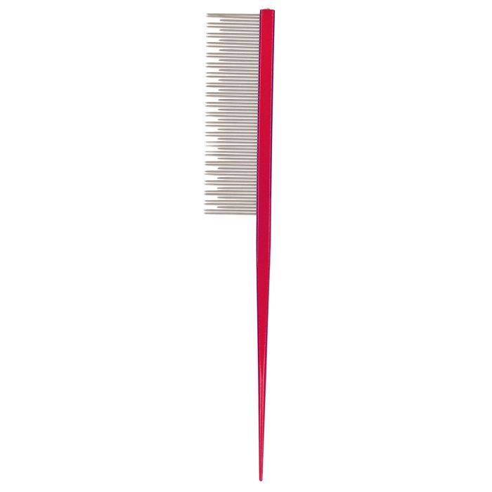 Peigne Chien Peigne à Poils Animaux de Compagnie avec Dents Longues et Courtes pour Supprimer Enchevêtrements et Nœuds