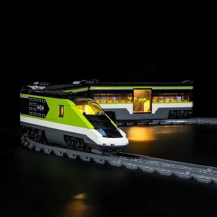 Kit D'éclairage LED Bleu Pour Trains Miniatures HO - 12 LEDs - Alimentation 12/15V - Fait Main En France