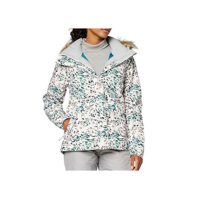 Veste de ski et de snowboard Roxy Jet Ski pour femme blanc et vert Veste de ski et de snowboard Roxy Jet Ski pour femme blanc et vert