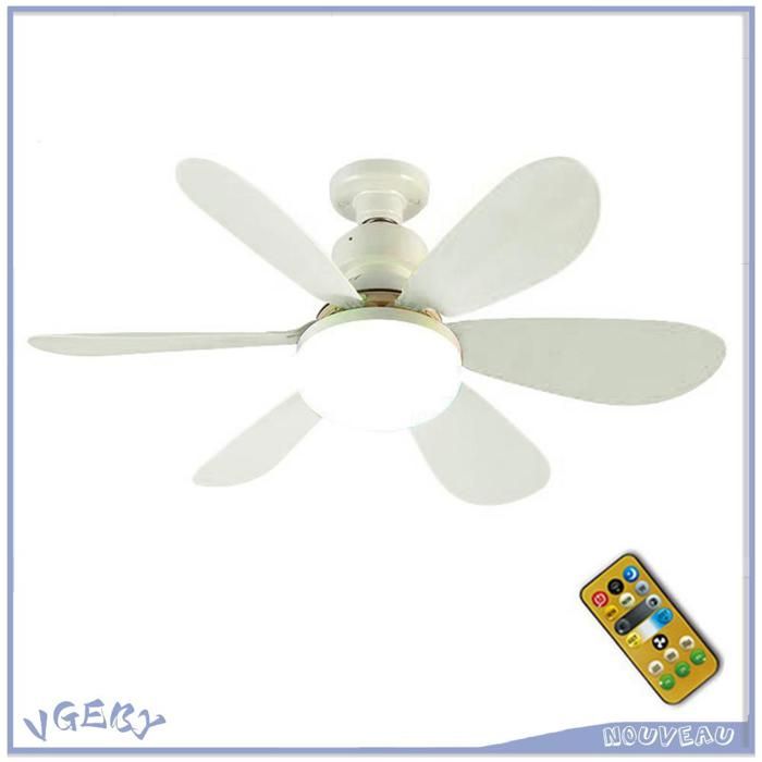 Duokon Lumière de ventilateur de plafond Ventilateur de plafond à usage domestique mini lampe avec luminaire lustre 40W - Duokon