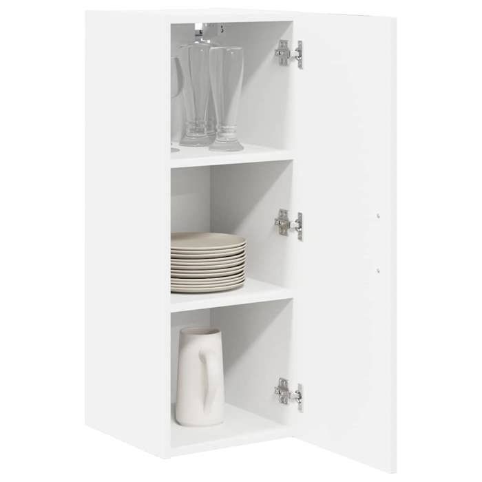 Hot Sale®Armoire de cuisine (2 pcs) Armoire/Vitrine/Placard - SOLOMON - meuble de cuisine - Fixation sur pied - Blanc 30x31x80 c