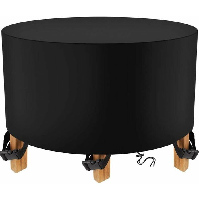 Housse Table de Jardin Ronde 210D Housse Protection Table Jardin Housse de Protection Salon de Jardin Exterieure Housse de Meub