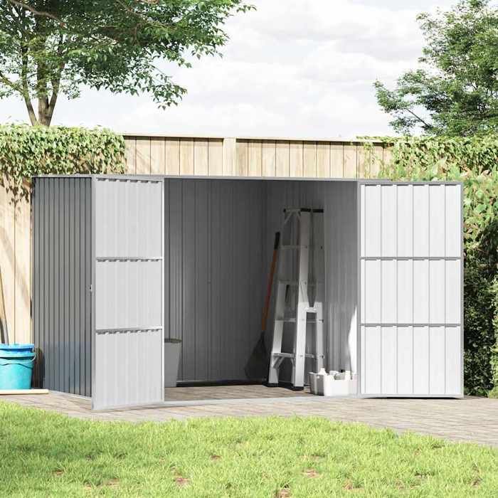 En PromotionAbri de jardin Moderne - ABOTT@ abri de rangement/Armoire haut - Gris 195x198x159cm Acier galvanisé B4226378