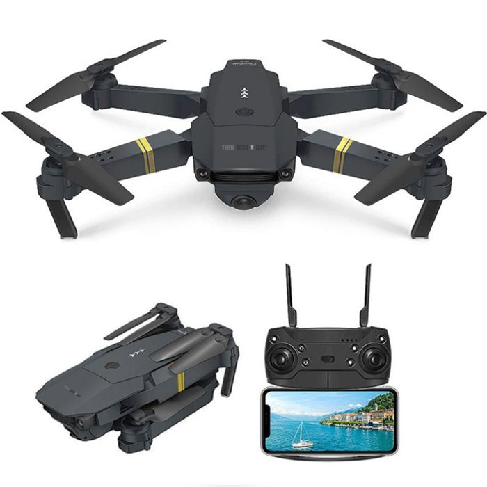 Eachine e58 wifi 2mp 1080p caméra rc drone fpv - FAMICAM - + 3 batteries rtf quadcopter jouet cadeau noël