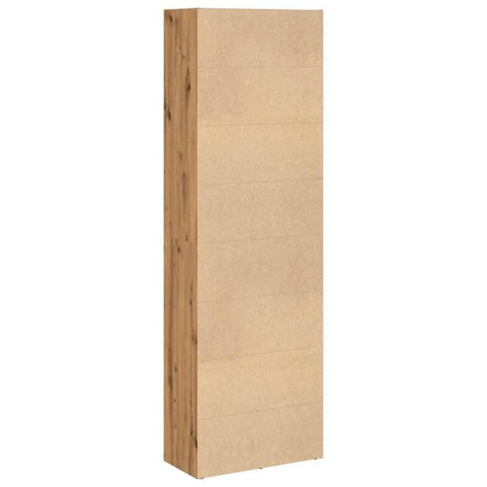 Bibliothèque chêne artisanal 60x30x189 cm bois dingénierie_2 ans garantie_71265