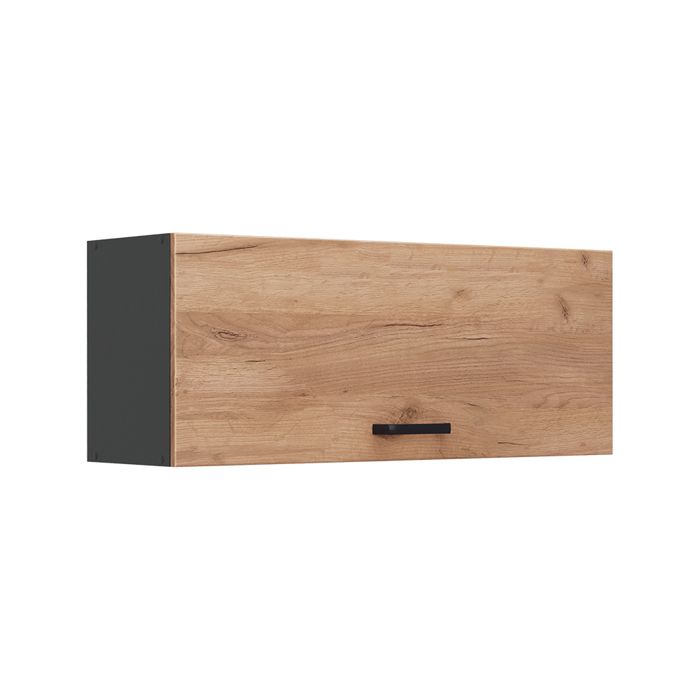 Elément haut de cuisine R-Line 100cm Plat Chêne doré/Anthracite Vicco 63163