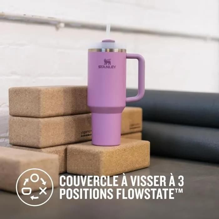 Gourde Isotherme - STANLEY - Quencher H2.0 Flowstate - 1.2L - Acier Inoxydable Recyclé - Lilac
