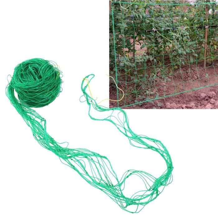 Filet Jardin 2,5x2m Avec 50 Attaches - Treillis Plantes Grimpantes, Concombres, Tomates Extérieur
