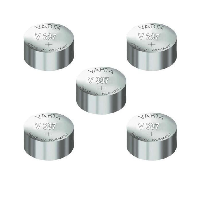 Piles Montre Renata 337 (SR416SW) - Lot De 3, Oxyde D'Argent 1.5V, Qualité Suisse