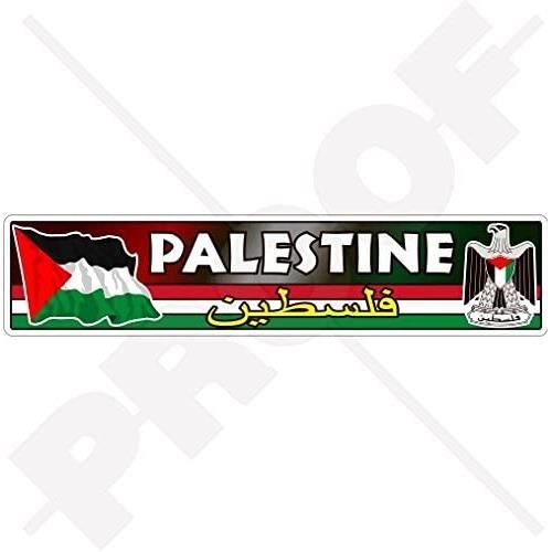 Autocollant Drapeau Palestine - Armoiries Vinyle Auto-adhésif - 2.98'' X 4'' - Darkside Ltd