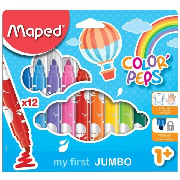Maped Color'Peps Gros Feutres de Coloriage Premier âge pour Bébé