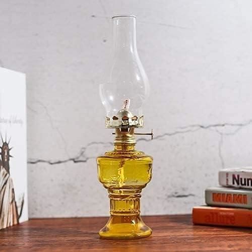 Lampe à Huile Vintage YUANGANG - Lanterne Tempête Kérosène - Décoration Rétro - 25cm - Vert